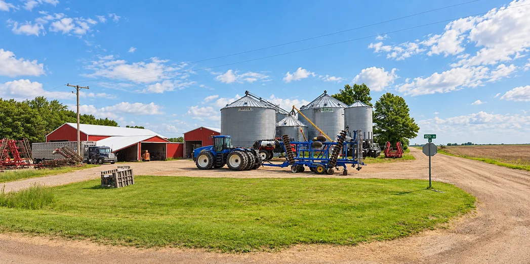 A & J FARMS equipment yard